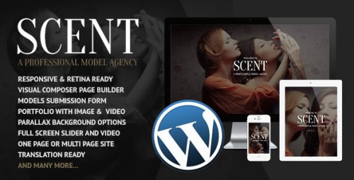[GET] Nulled Scent v3.2.6 - Model Agency WordPress Theme cover