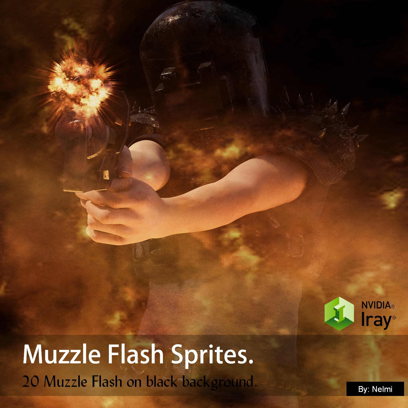 20 Muzzle Flash Sprites Merchant Resource