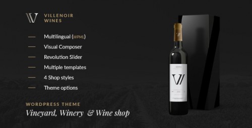 Download Nulled Villenoir v2.7 - Vineyard, Winery & Wine Shop - WordPress  