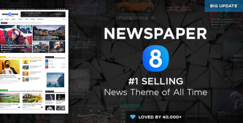 Nulled Newspaper v8.0 - WordPress News Theme product pic