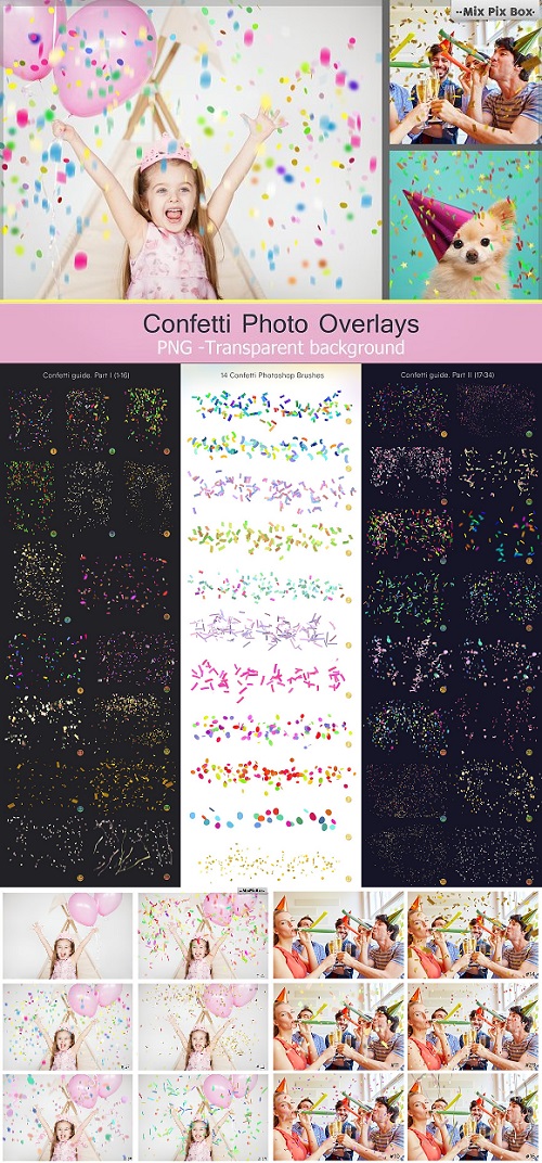 Confetti overlays + PS brushes 1571697
