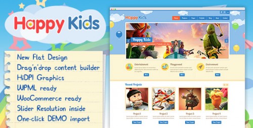 Nulled Happy Kids v3.4.2 - Children WordPress Theme photo