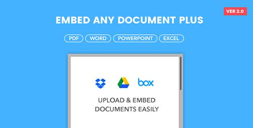CodeCanyon - Embed Any Document Plus v2.1.0 - WordPress Plugin - 9911763