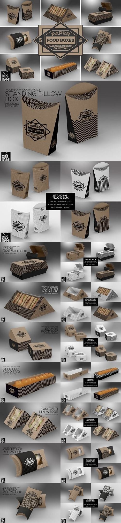 VOL.5: Food Box Packaging Mock Ups 1286576
