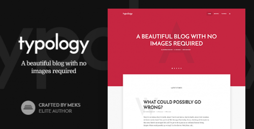 [NULLED] Typology v1.2 - Text Based Minimal WordPress Blog Theme product logo