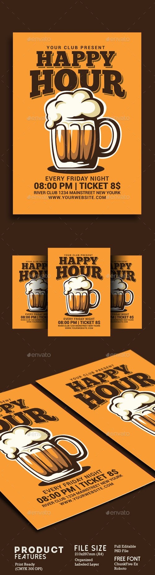 Happy Hour Beer Flyer 20160009