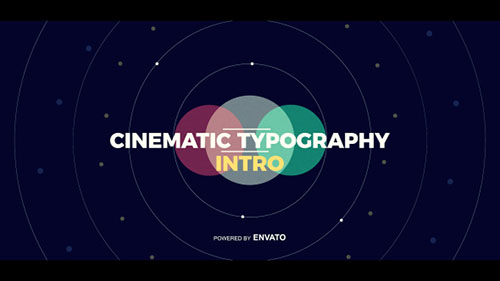 Cinematic Typography Intro - Project for After Effects (Videohive)