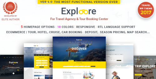 [GET] Nulled EXPLOORE v3.1.0 - Tour Booking Travel WordPress Theme product pic