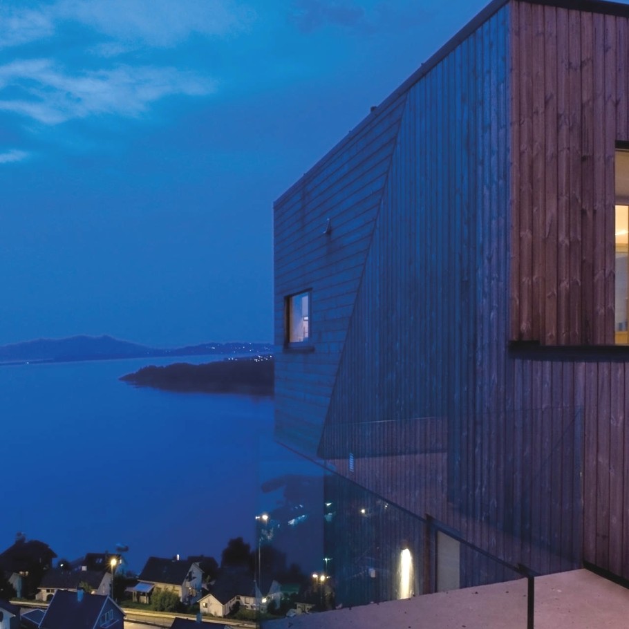 Скандинавская сказка от element arkitekter as — чудесный northface house с великолепным видом, норвегия