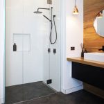 Идеи дизайна черно-белой ванной комнаты — 75 фото