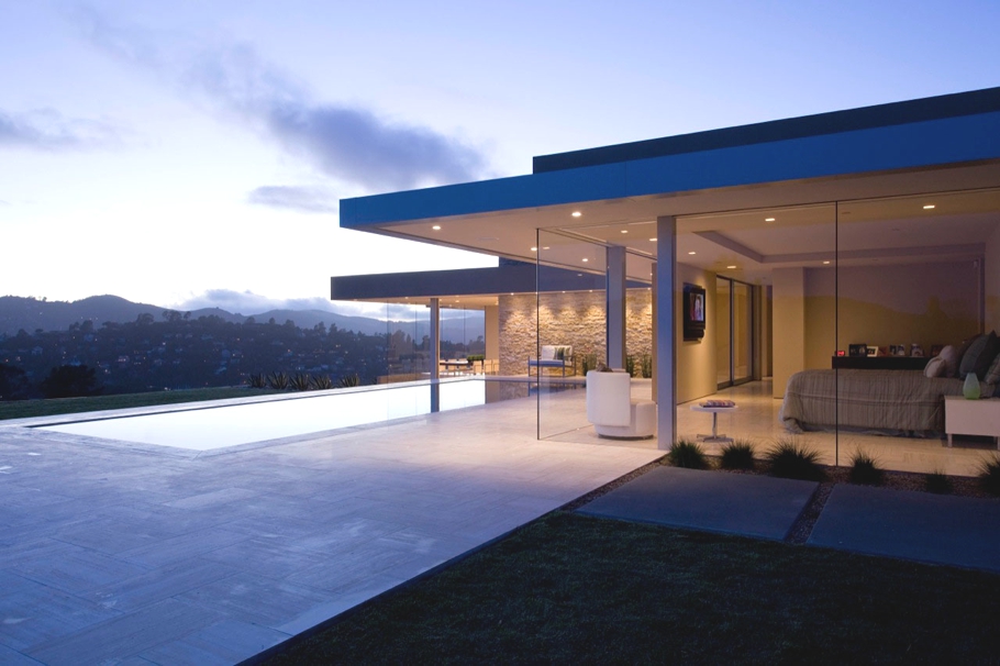 Роскошный дом с прекрасным видом для супружеской пары от swatt miers architects, калифорния, сша