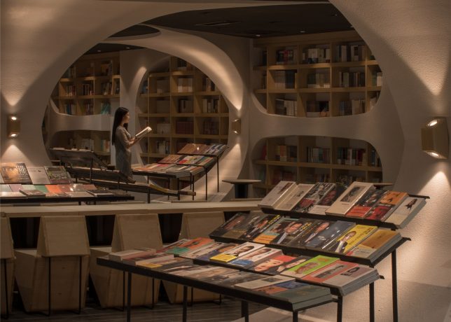 Диковинный дизайн книжного магазина