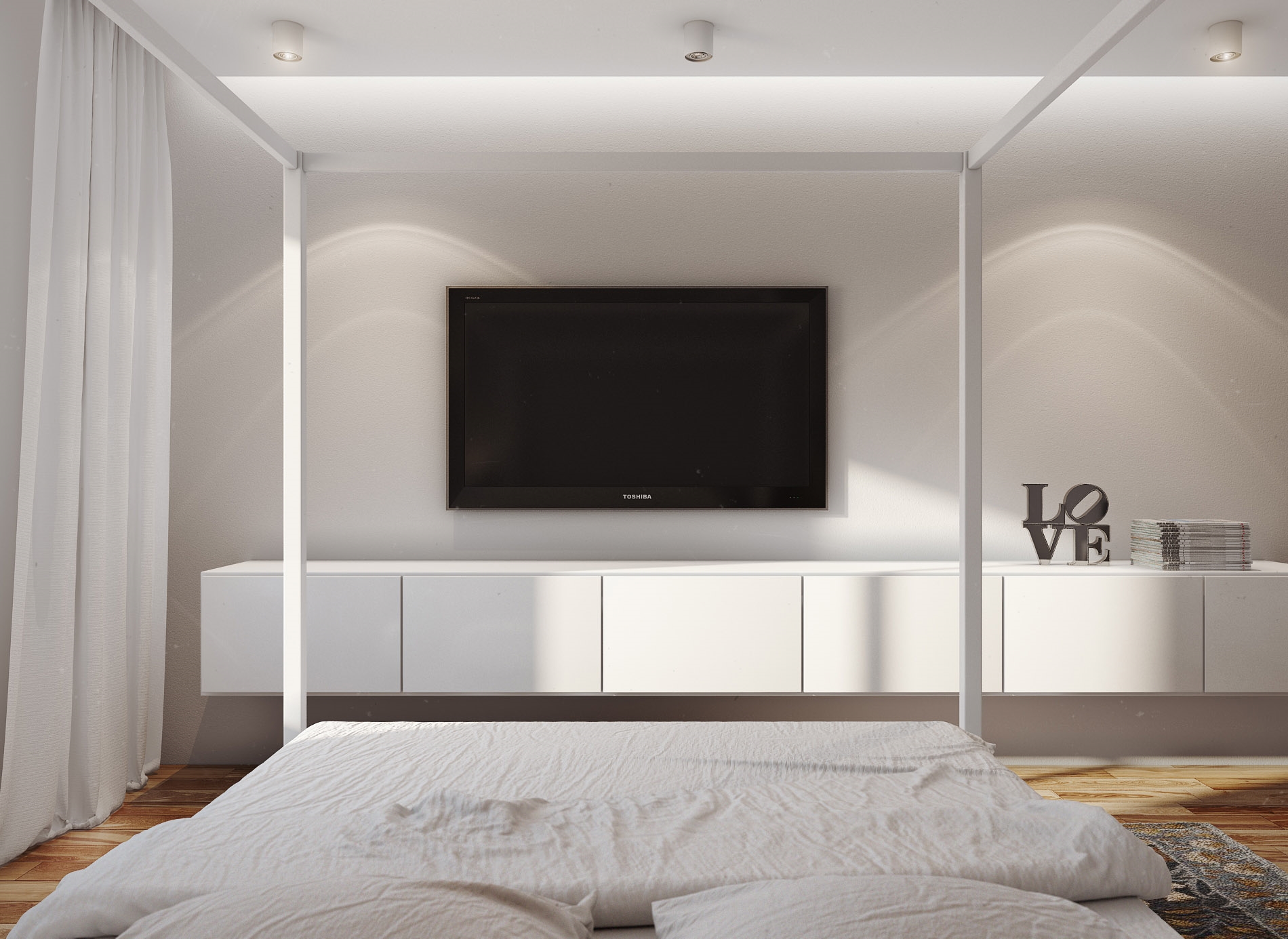 Создайте ощущение свободы и простора в своём жилище: бесподобная спальня в белом цвете