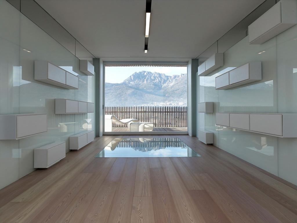 Дом для двоих с шикарным видом в тренто, италия. дизайн студии burnazzi feltrin architects