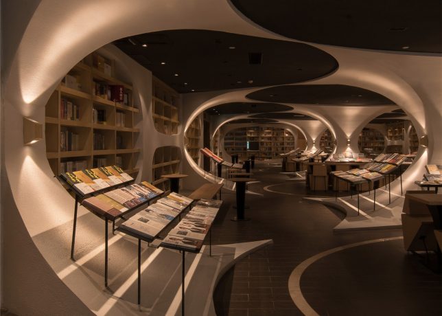 Диковинный дизайн книжного магазина