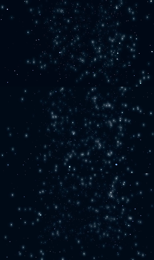 Blue Glowing Particles