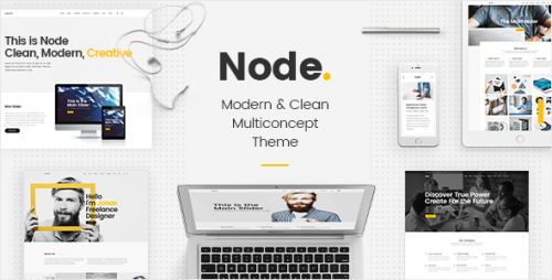 Nulled Node v1.5 - Modern & Clean Multi-Concept Theme snapshot
