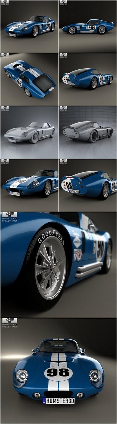 Shelby Cobra Daytona 1964 3D Model