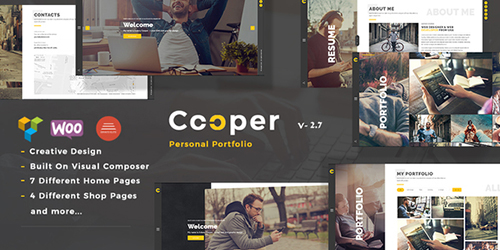 ThemeForest - Cooper v2.9 - Creative Responsive Personal Portfolio WordPress Theme - 19301592