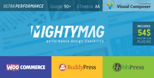 Download Nulled MightyMag v2.1 - Magazine, Shop, Community WP Theme product picture