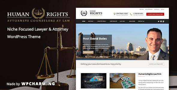 HumanRights v1.1.4 - Lawyer and Attorney WordPress Theme