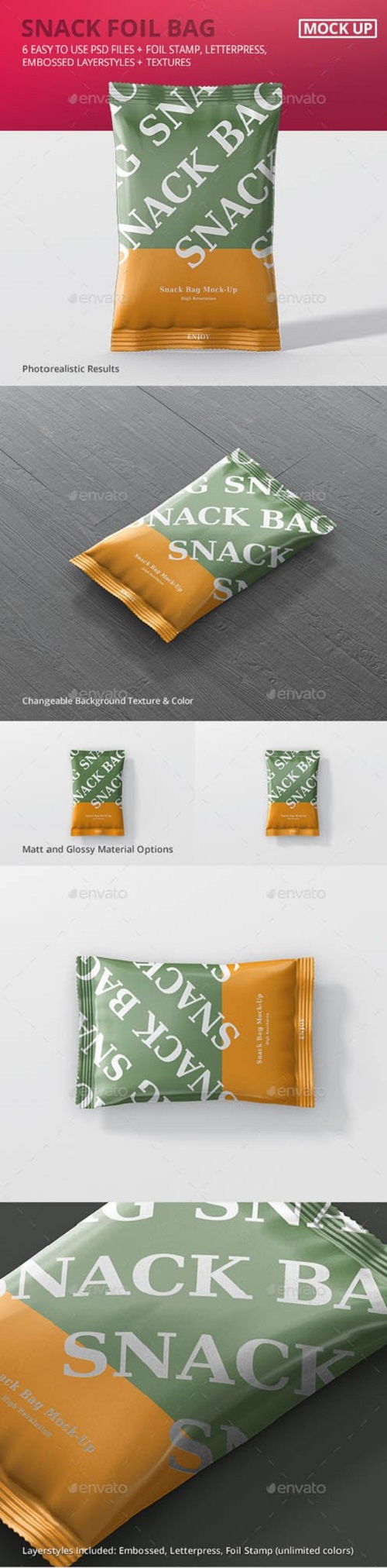 Snack Foil Bag Mockup 20230164
