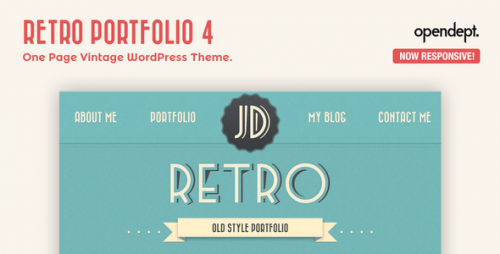 Download Nulled Retro Portfolio v4.9.2 - One Page Vintage WordPress Theme Product visual