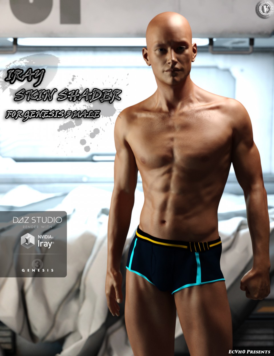 EcVh0 Iray Skin Shader for Genesis 3 Male(s)