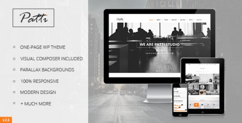 Nulled Patti v2.9 - Parallax One Page WordPress Theme  