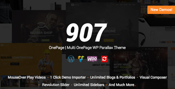 907 v4.0.27 - Responsive WP One Page