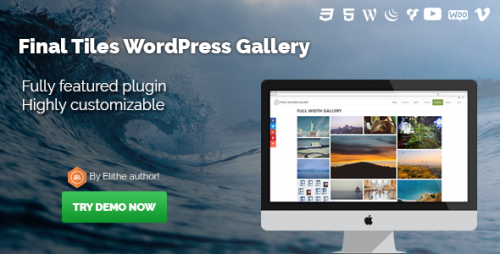 NULLED Final Tiles Grid Gallery for WordPress v3.3.1 product photo