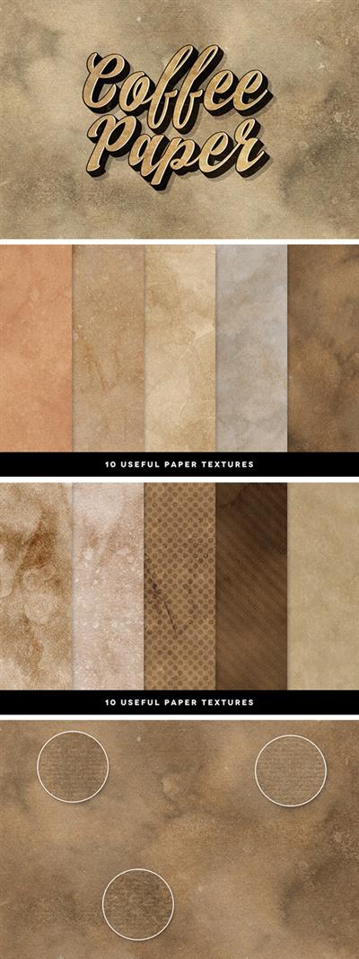 Coffee Paper Textures | 72,7 Mb