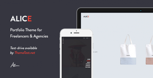 Nulled Alice v2.0.4.1 - Agency & Freelance Portfolio Theme logo