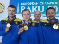 Мужская сборная Украины стала сильнейшей в пальбе из револьвера на чемпионате Европы