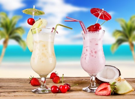 Пляж и коктейль (подборка изображений)