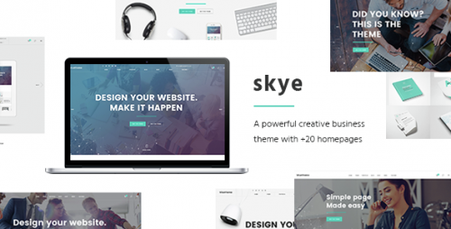 NULLED Skye v1.5 - A Contemporary Theme for Creative Business  