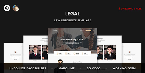 ThemeForest - Legal v1.0 - Law Unbounce Template - 19745351