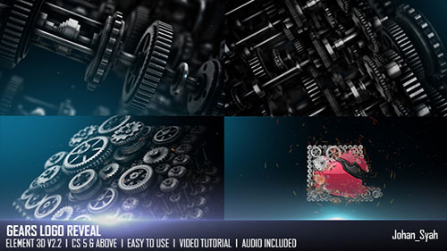 Gears Logo Reveal - Project for After Effects (Videohive) 