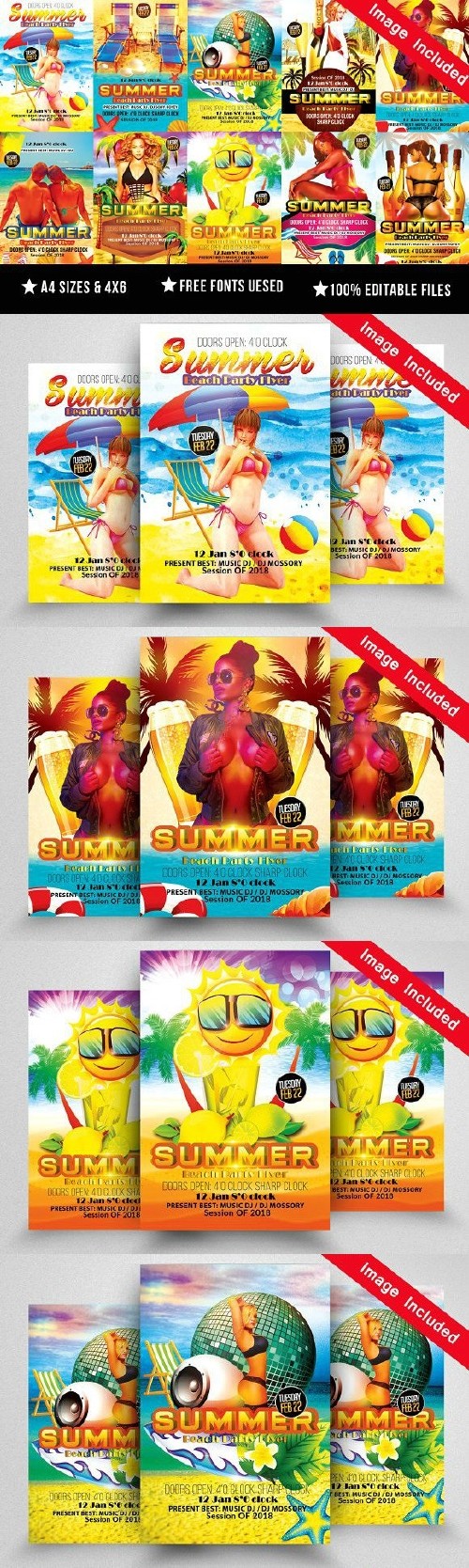 10 Summer Flyer Bundle Vol.01 1756148