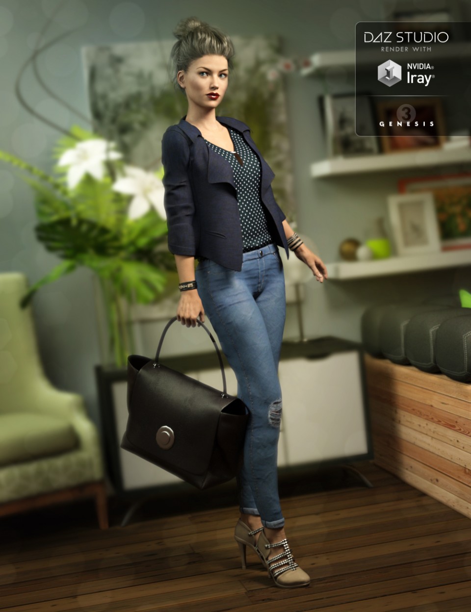 Upscale Shopper Outfit for Genesis 3 Female(s)