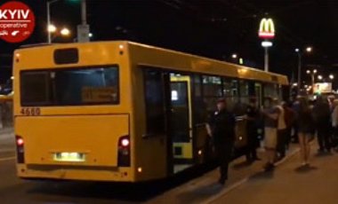 Пальба в автобусе Киева: потерпевших нет