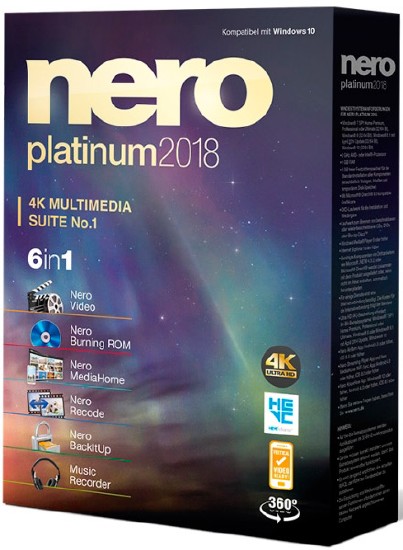 Nero Platinum 2018 Suite 19.0.07000 + Content Pack
