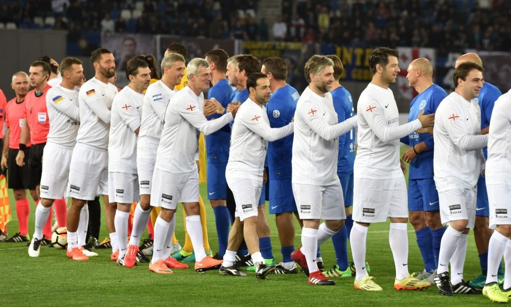 Шевченко отметился голом в матче легенд футбола, организованном Каладзе