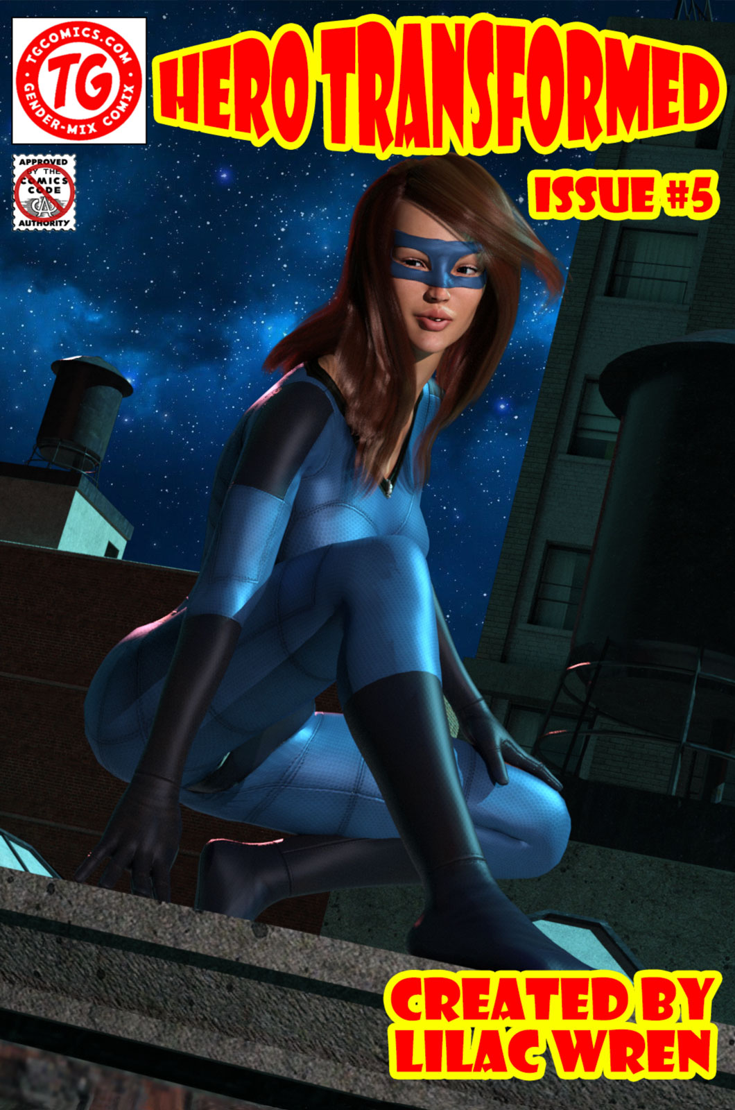 Updated 3d comic by Lilac Wren - Hero Transformed Issue 1-5