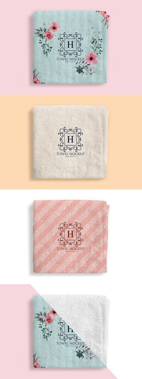 Folded Towel Mockup 1904241