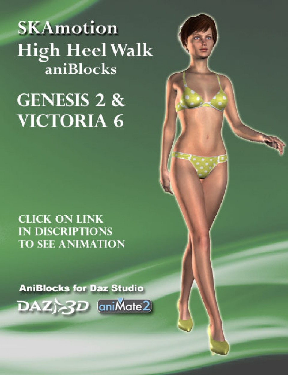 Victoria 6 / Genesis 2 Female(s) High Heel Walk aniBlock [Re-Up]