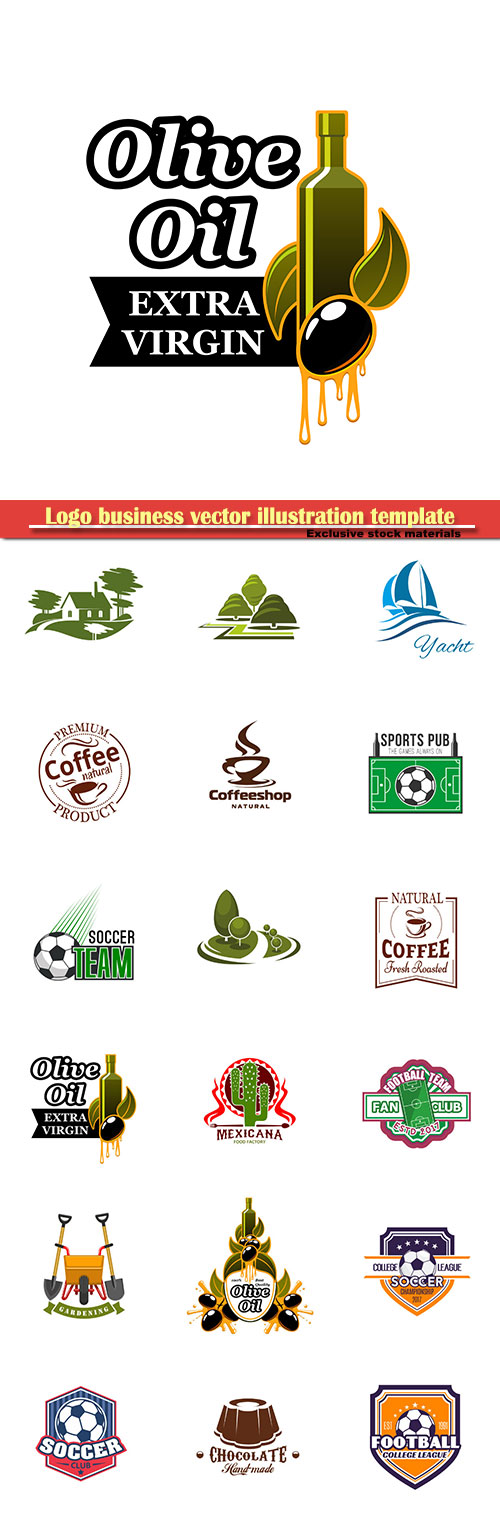 Logo business vector illustration template # 75
