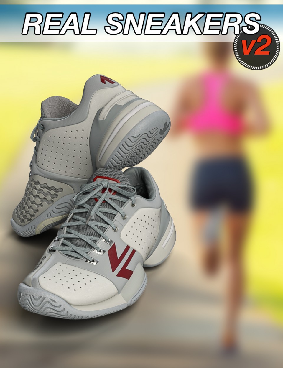 Slide3D Real Sneakers II for Genesis 3 Female(s)