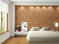 Пробковые стенные покрытия в интерьере: декоративно и экологично