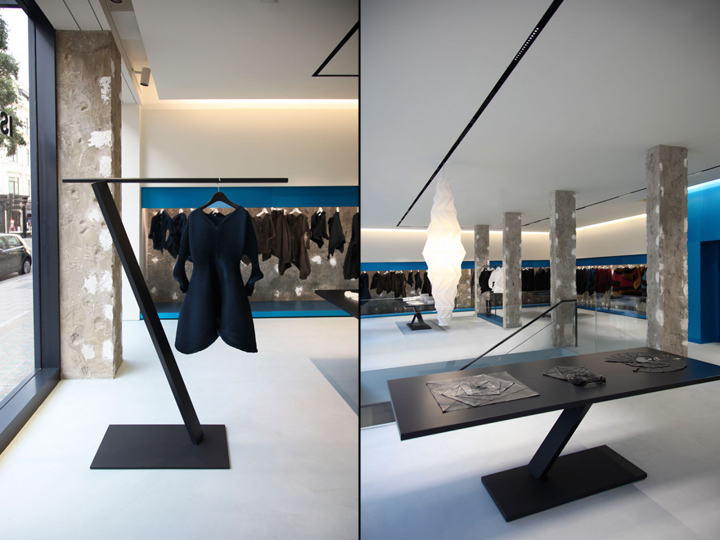 Малобюджетный дизайн-проект торгового зала магазина одежды miyake в стиле минимализм